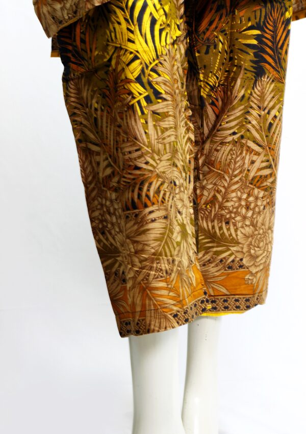 Lawn Dress For Girls - Printed 2 PC Stitched Shirt & Trouser - Black - Image 3