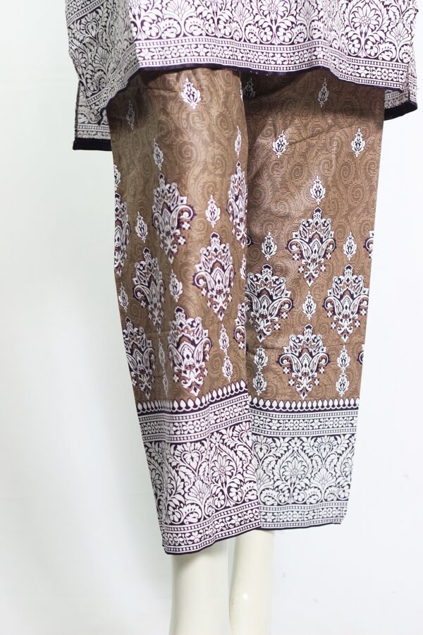 Lawn Dress - Printed 2 PC Stitched Shirt & Trouser - Image 4