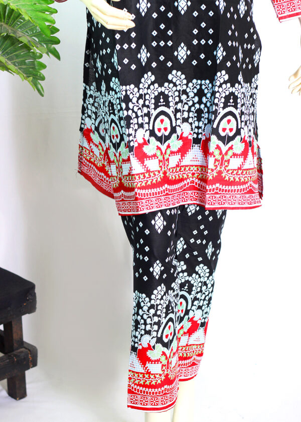 Lawn Dress - Chunnari Printed 2 PC Stitched Shirt & Trouser - Image 3