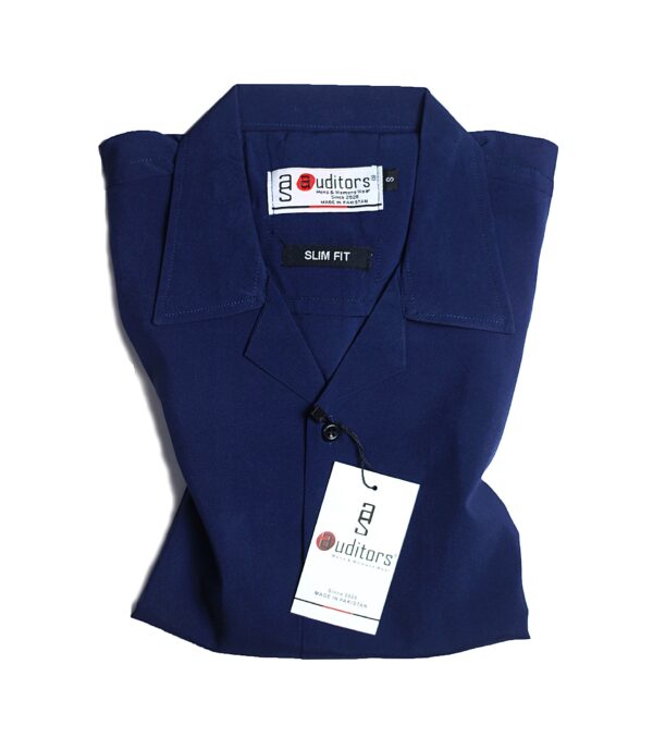 Cotton Lycra Power Stretchable Summer Half Sleeves Cuban Collar - Image 2