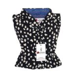 Mens Casual Boski Linen Half Sleeves Printed Shirt Black Colour