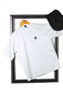 Embossed T-Shirt Dropped Shoulder