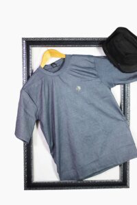 Embossed T-Shirt Dropped Shoulder