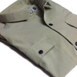 Soft Cotton Power Stretch Double Pocket Shirt Olive Green Colour