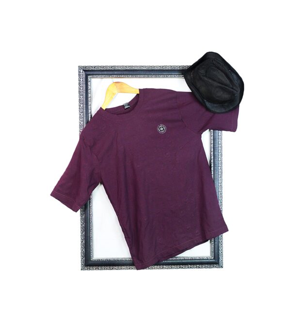 Embossed T-Shirts Dropped Shoulder Summer T-Shirt