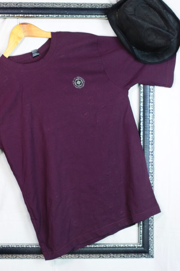 Embossed T-Shirts Dropped Shoulder Summer T-Shirt - Image 2