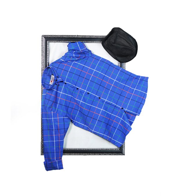 Semi-Formal Check Cotton Shirt 100% Pure Cotton Fabric - Image 3