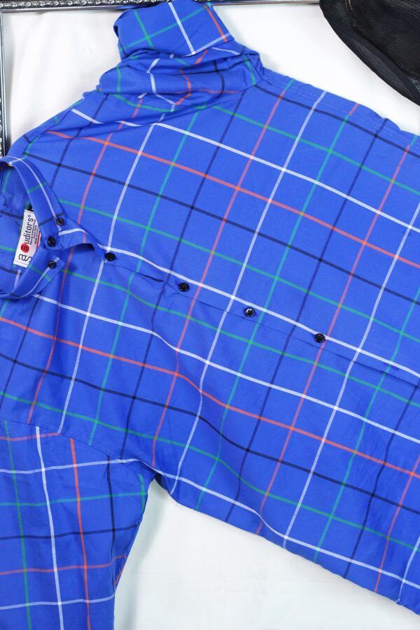 Semi-Formal Check Cotton Shirt 100% Pure Cotton Fabric - Image 4