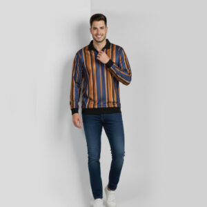 Johnny Collar Sweat-Shirt Old Money Fabric